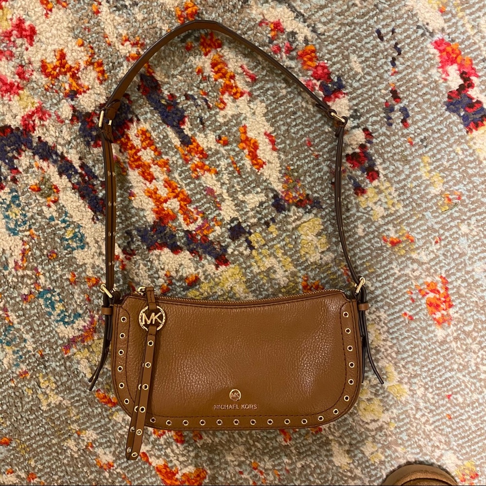 Michael Kors Camden Pochette Shoulder Bag Brown
